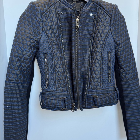 Bcbgmaxazria Runway Pilar Long sleeve Quilted zip up Jacket woman’s XXS - Picture 3 of 16